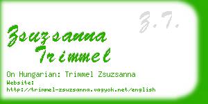 zsuzsanna trimmel business card